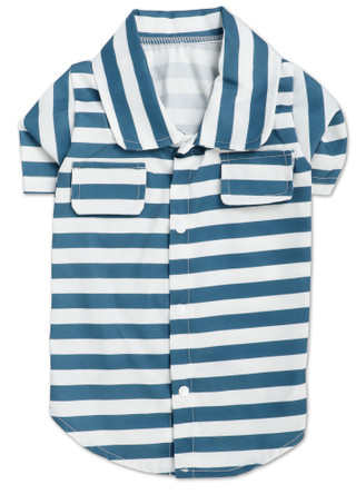 Thumbnail 1: PET POSSE Stripe Print Pet Button Down Shirt  