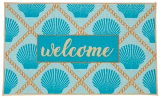 Thumbnail 1: Nourison 18x30 Welcome Sea Shell Accent Rug 