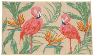 Thumbnail 1: Nourison 18x30 Flamingo Accent Rug 