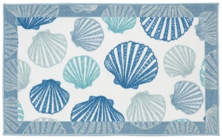 Thumbnail 1: Nourison 18x30 Shell Print Accent Rug 