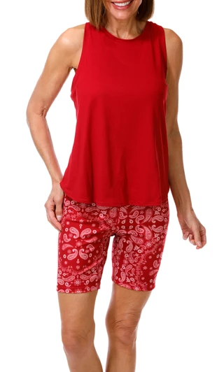Thumbnail 1: Jessica Simpson Women's Active 2 Pc Bike Shorts Set 