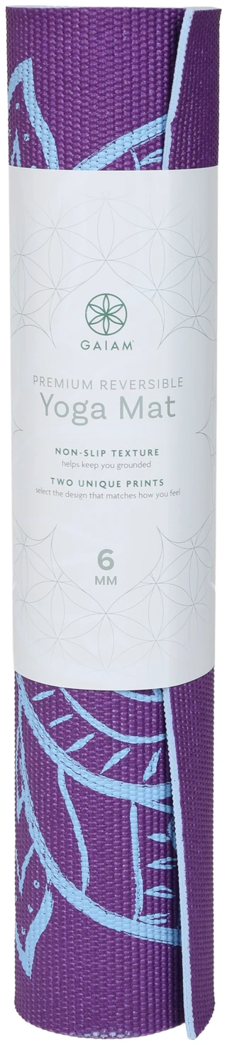 Thumbnail 1: GAIAM 6 MM Premium Reversible Yoga Mat 