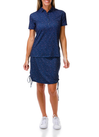 Thumbnail 5: GREG NORMAN Women's Americana Drink Golf Polo  