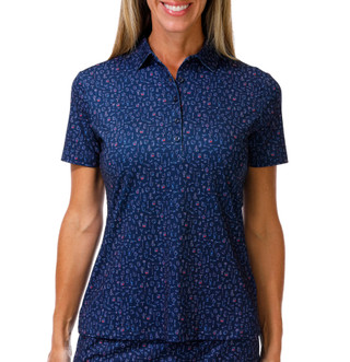 Thumbnail 1: GREG NORMAN Women's Americana Drink Golf Polo  