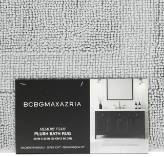 Thumbnail 2: BCBGMAXAZRIA 20x32 Memory Foam Plush Bath Rug 