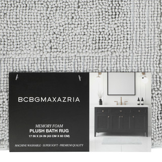 Thumbnail 2: BCBGMAXAZRIA 17x24 Memory Foam Plush Bath Rug 