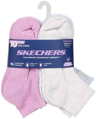 Thumbnail 1: Skechers Women's 10 Pk Quarter Crew Socks 