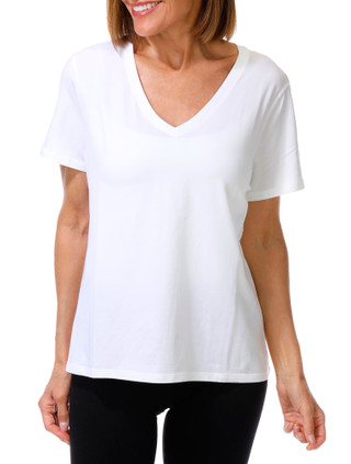 Thumbnail 1: Skechers Women's Active Pima V-Neck Tee 