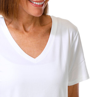 Thumbnail 3: Skechers Women's Active Pima V-Neck Tee 