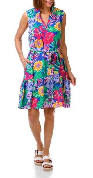 Thumbnail 1: Eliza J Women's Sleeveless Ruffle Hem Dress 