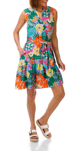 Thumbnail 1: Eliza J Women's Sleeveless Ruffle Hem Dress 