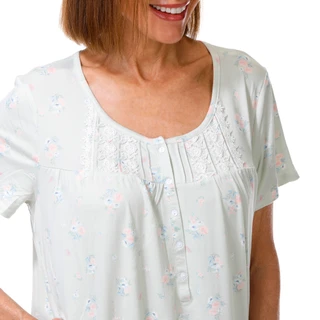 Thumbnail 2: Laura Ashley Women's Short Sleeve Sleep Dress 