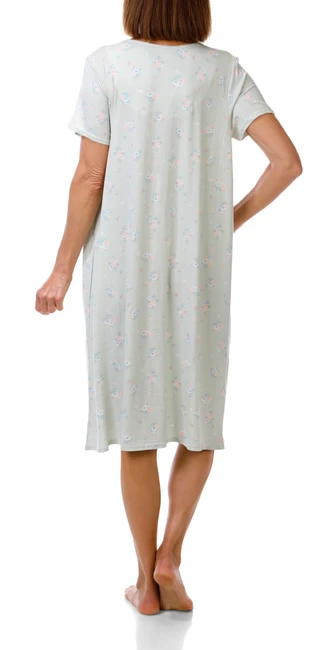 Thumbnail 3: Laura Ashley Women's Short Sleeve Sleep Dress 