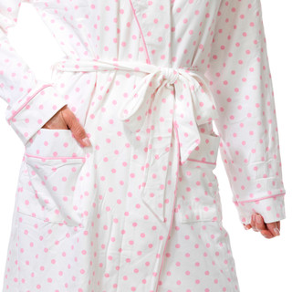 Thumbnail 3: Laura Ashley Women's Polka Dot Robe 