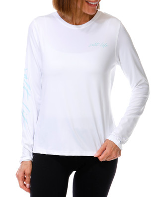 Thumbnail 3: Salt Life Women's Outdoor Long Sleeve Sunset Turtle Top 