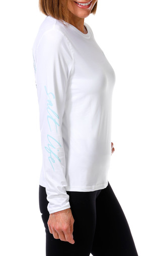 Thumbnail 4: Salt Life Women's Outdoor Long Sleeve Sunset Turtle Top 