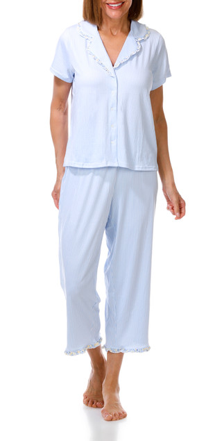 Thumbnail 2: Laura Ashley Women's 2 Pc Pajama Pants Set 