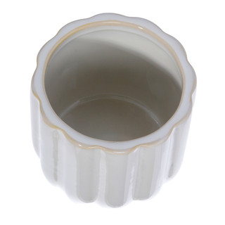 Thumbnail 2: 10 Strawberry Street 6 In Slim White Pumpkin Canister 