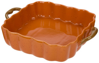 Thumbnail 1: 10 Strawberry Street 11 In Square Pumpkin Casserole Dish 