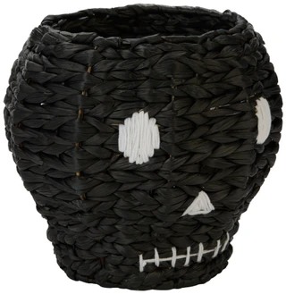 Thumbnail 1: Caribbean Joe Woven Skeleton Head Basket 