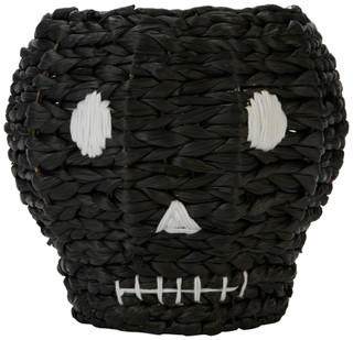 Thumbnail 2: Caribbean Joe Woven Skeleton Head Basket 