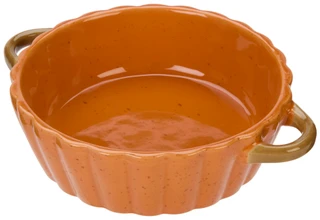 Thumbnail 1: 10 Strawberry Street 8 In Round Pumpkin Serving Dish 