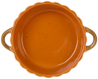 Thumbnail 2: 10 Strawberry Street 8 In Round Pumpkin Serving Dish 