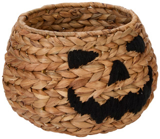 Thumbnail 1: Magical Season 6 In Natural Woven Jack-O'-Lantern Basket 
