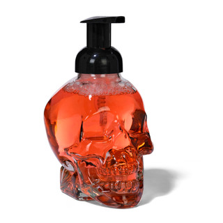 Thumbnail 1: MAISON DE BASE 14 oz Glass Skull Foaming Hand Soap 