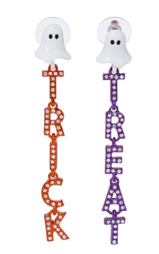 Thumbnail 1: Betsey Johnson Women's Halloween Trick or Treat Dangle Earrings 