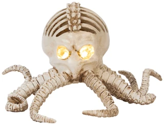 Thumbnail 1: Magical Season 10 In Resin Light Up Skeleton Octopus 