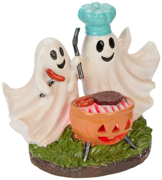 Thumbnail 2: Magical Season 9 In Resin Light Up Ghostly BBQ 
