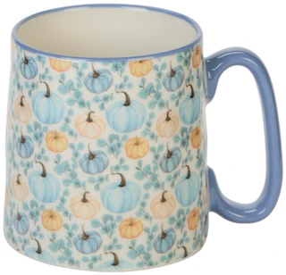 Thumbnail 1: 10 Strawberry Street Blue Harvest Pumpkins Ceramic Mug 