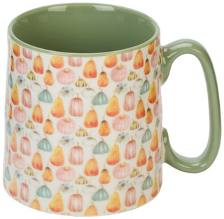 Thumbnail 1: 10 Strawberry Street Green Harvest Pumpkins Ceramic Mug 