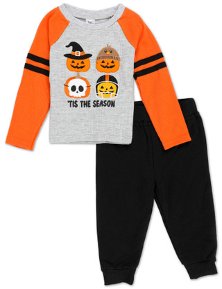 Thumbnail 1: Baby Essentials Baby Boys 2 Pc Thermal Halloween Pants Set 