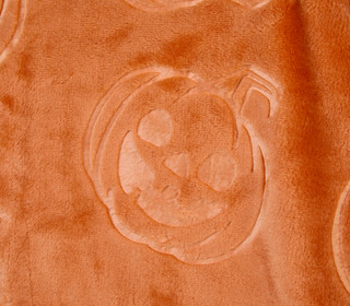 Thumbnail 2: Spooky Home 50x70 Embossed Halloween Pumpkins Throw 