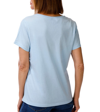 Thumbnail 2: Peanuts Women's Short Sleeve Charlie Brown USA Tee 