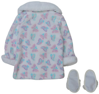 Thumbnail 2: Jessica Simpson Baby Girl 2 Pc Plush Robe Set 