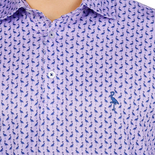 Thumbnail 2: TAILORBYRD Men's Print Performance Golf Polo Shirt 