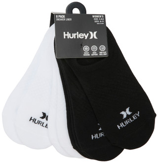 Thumbnail 1: Hurley Women's 8 Pk Sneaker Liner Socks 