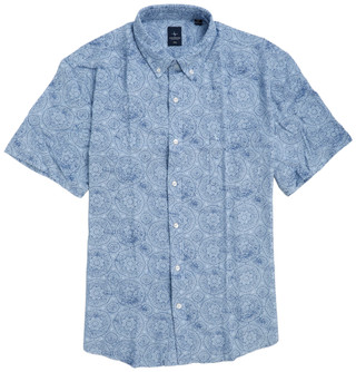 Thumbnail 3: TAILORBYRD Men's Short Sleeve Button Down Linen Shirt 