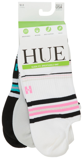Thumbnail 1: Hue Women's 3 Pk Low Cut Socks 