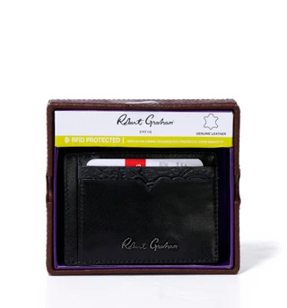Thumbnail 1: ROBERT GRAHAM Arvo Leather Card Case 