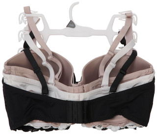 Thumbnail 2: Laura Ashley Women's 3 Pk Convertible Lace Wing Bras 