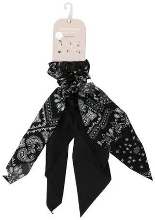 Thumbnail 1: Hair Essentials 2 Pk Ponytail Scarf Scrunchies 