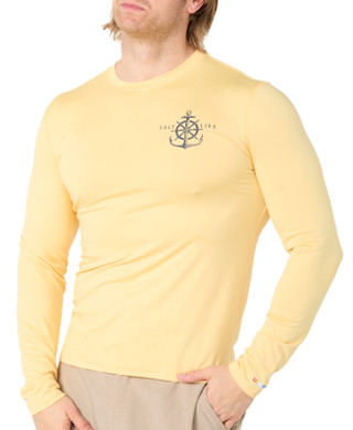 Thumbnail 1: Salt Life Men's Long Sleeve Crew Neck Performance Tee 