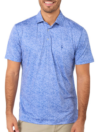Thumbnail 2: TAILORBYRD Men's Short Sleeve Printed Performance Polo 