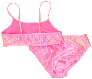 Thumbnail 2: Breaking Waves Girls 2 Pc Sparkle Bikini Set 