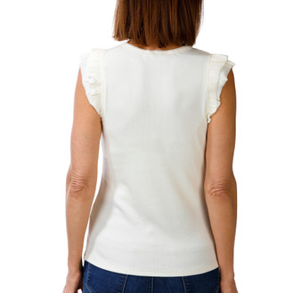 Thumbnail 2: Democracy Petite Short Sleeve Solid Ribbed Top 