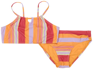 Thumbnail 1: Breaking Waves Girls 2 Pc High Neck Bikini Set 